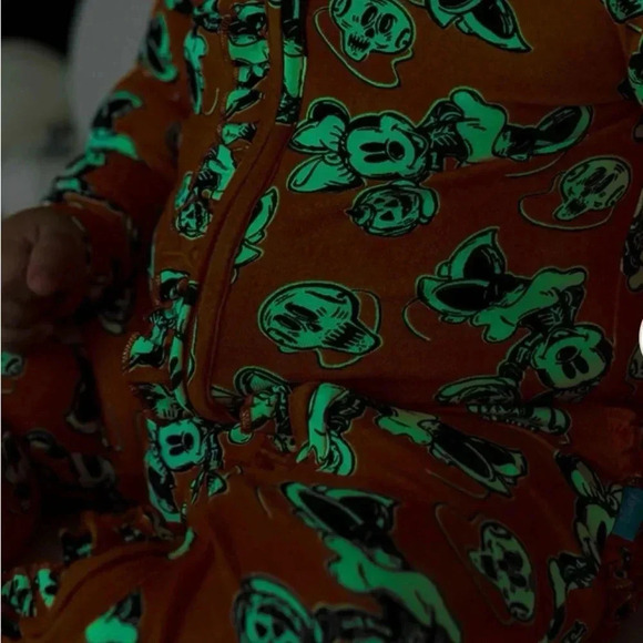 Posh Peanut Disney Minnie Mouse Halloween Footie Ruffled Zippered One Piece - Picture 5 of 5